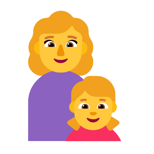 👩‍👧 Family: Woman & Girl