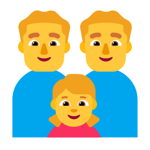 👨‍👨‍👧 Family: Man & Man & Girl