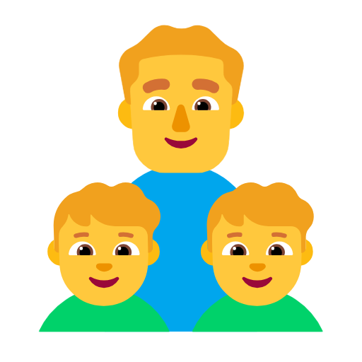 👨‍👦‍👦 Family: Man & Boy & Boy