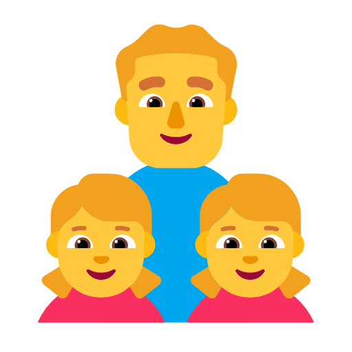 👨‍👧‍👧 Family: Man & Girl & Girl