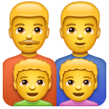 👨‍👨‍👦‍👦 Famiglia: Uomo e Uomo e Ragazzo e Ragazzo