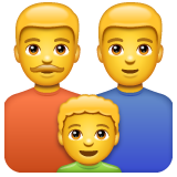 👨‍👨‍👦 Familia: Hombre, Hombre y Niño
