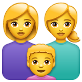 👩‍👩‍👦 Famiglia: Donna, Donna e Bambino