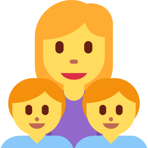 👩‍👦‍👦 Family: Woman & Boy & Boy