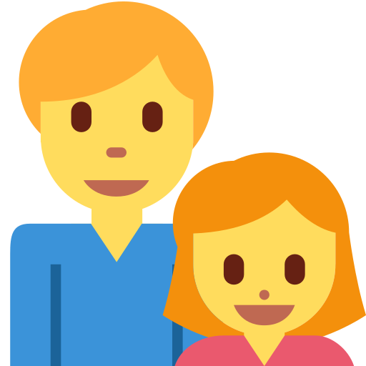👨‍👧 Family: Man & Girl