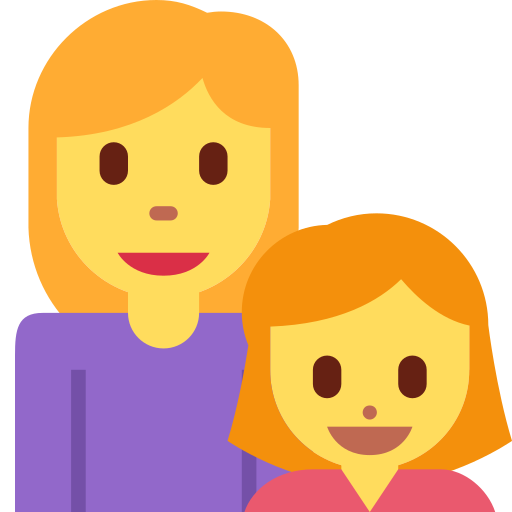 👩‍👧 Family: Woman & Girl