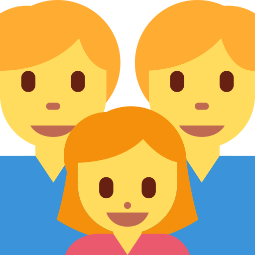 👨‍👨‍👧 Family: Man & Man & Girl