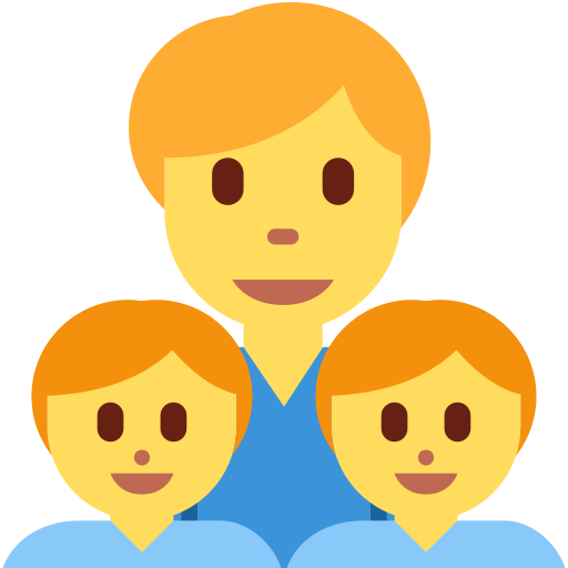 👨‍👦‍👦 Family: Man & Boy & Boy