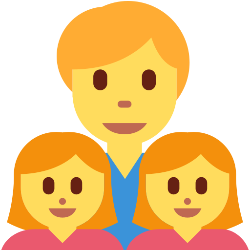 👨‍👧‍👧 Family: Man & Girl & Girl