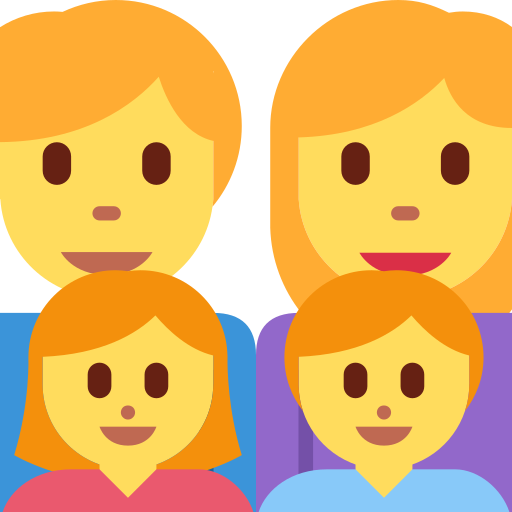 👨‍👩‍👧‍👦 Family: Man & Woman & Girl & Boy