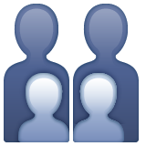 🧑‍🧑‍🧒‍🧒 Famille : Adulte et Adulte & Enfant & Enfant